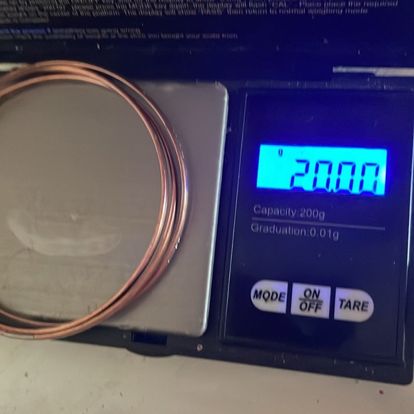 Vintage 1980s 8” Guess triple mixed metal copper bangle bracelets - Picture 9 of 11